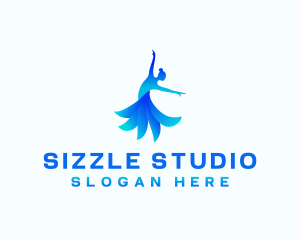 Woman Dancing Studio logo design