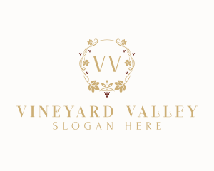 Grape Vineyard Winery logo design