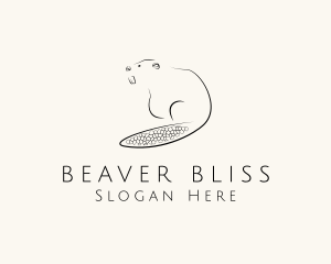 Wild Beaver Animal logo