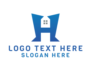 Geometric H House logo