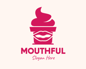 Red Lip Cupcake logo