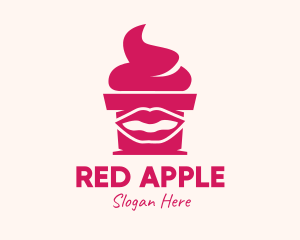 Red Lip Cupcake logo