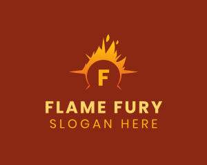 Hot Sun Flaming  logo design