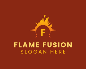 Hot Sun Flaming  logo design