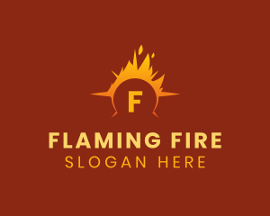 Hot Sun Flaming  logo design