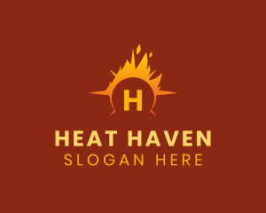 Hot Sun Flaming  logo