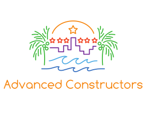 Tropical City Oasis logo design