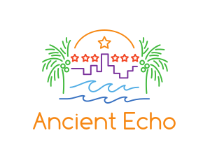 Tropical City Oasis logo design