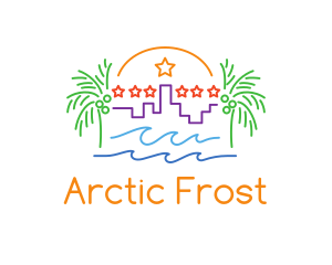 Tropical City Oasis logo design