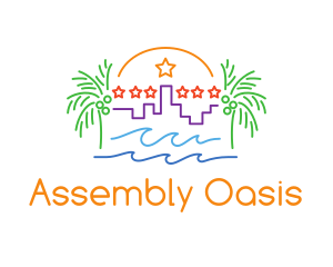 Tropical City Oasis logo design