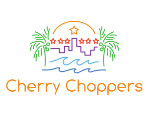 Tropical City Oasis logo design