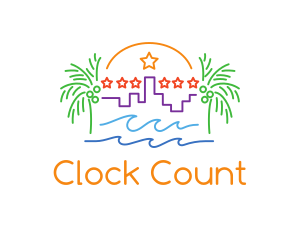 Tropical City Oasis logo design