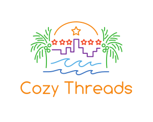 Tropical City Oasis logo design