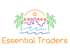 Tropical City Oasis logo design