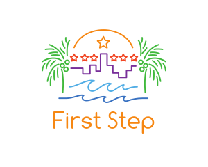 Tropical City Oasis logo design