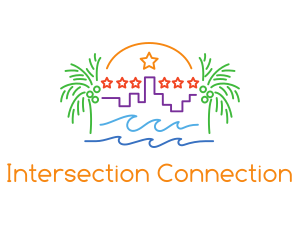 Tropical City Oasis logo design