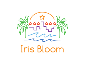 Tropical City Oasis logo design