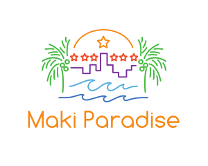 Tropical City Oasis logo design