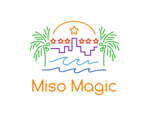 Tropical City Oasis logo design