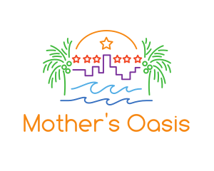 Tropical City Oasis logo design