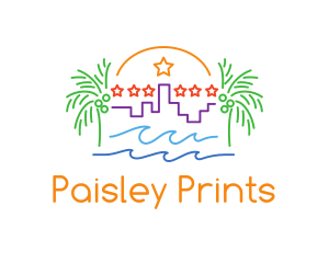 Tropical City Oasis logo design