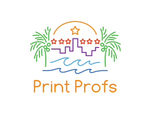 Tropical City Oasis logo design