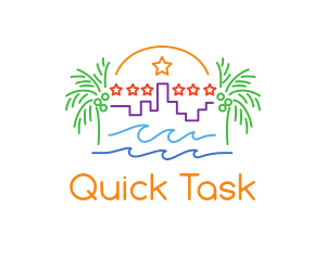 Tropical City Oasis logo design