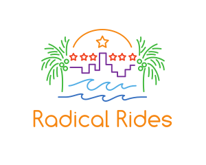 Tropical City Oasis logo design