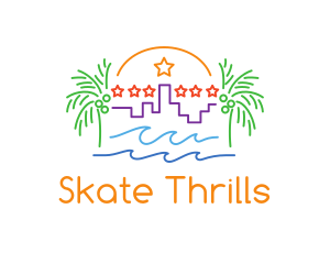 Tropical City Oasis logo design