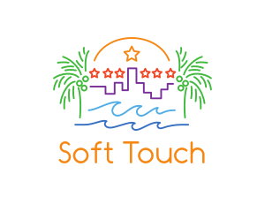 Tropical City Oasis logo design