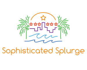 Tropical City Oasis logo design