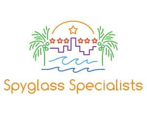 Tropical City Oasis logo design