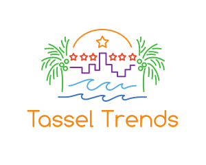 Tropical City Oasis logo design