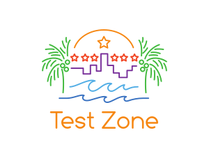 Tropical City Oasis logo design