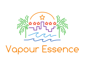 Tropical City Oasis logo design