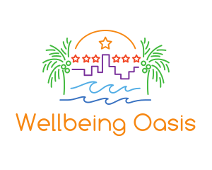 Tropical City Oasis logo design