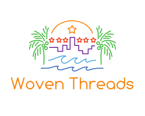 Tropical City Oasis logo design