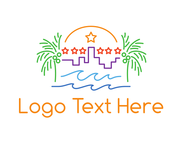 Beach Club logo example 3