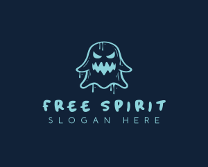 Spooky Ghost Graffiti logo design