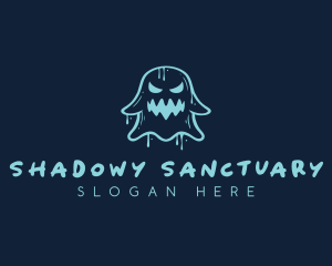 Spooky Ghost Graffiti logo