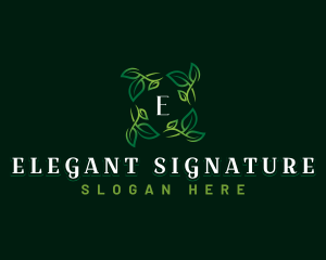 Elegant Leaf Gardening logo design