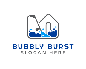 Home Pressure Washer Suds logo design