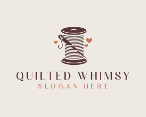 Thread Needle Heart Seamstress  logo