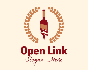 Winery Bottle Opener  logo design