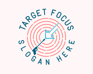 Housekeeper Pressure Wash Target logo design