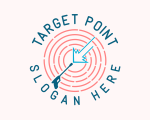 Housekeeper Pressure Wash Target logo design