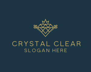 Royal Crystal Gem logo design