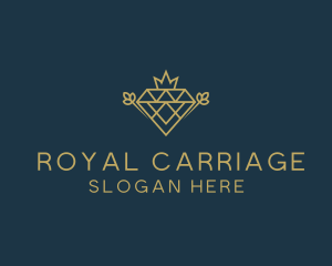 Royal Crystal Gem logo design