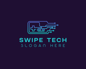 Tech Circuit Controller logo design