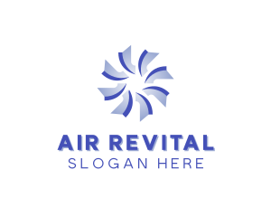 Ventilation Cooling Wind logo design